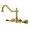 Kingston Brass KS1027PKL Wall Mount Roman Tub Faucet, Brushed Brass KS1027PKL - alternate 1